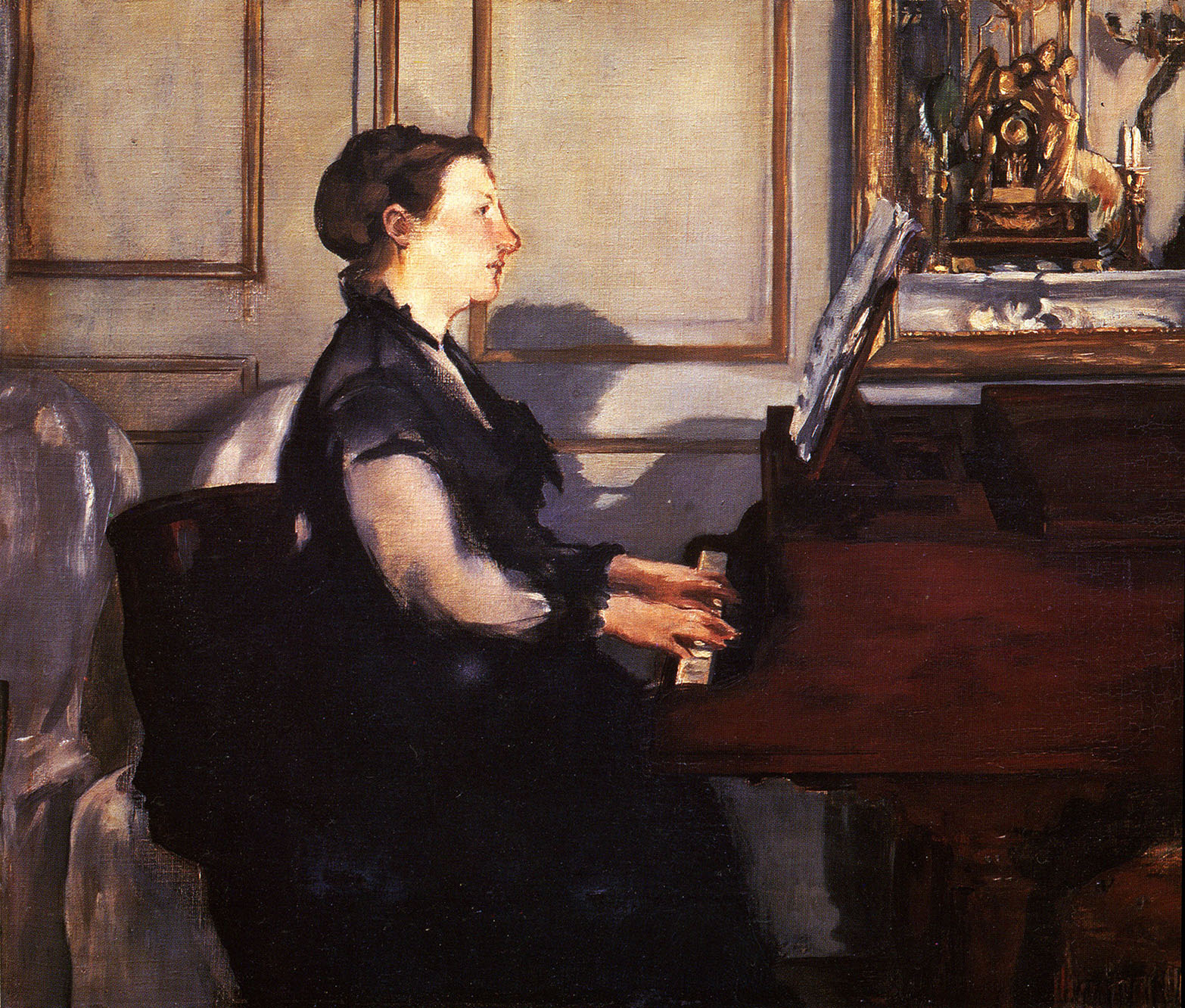 Эдуард Мане. "Мадам Мане за фортепьяно".