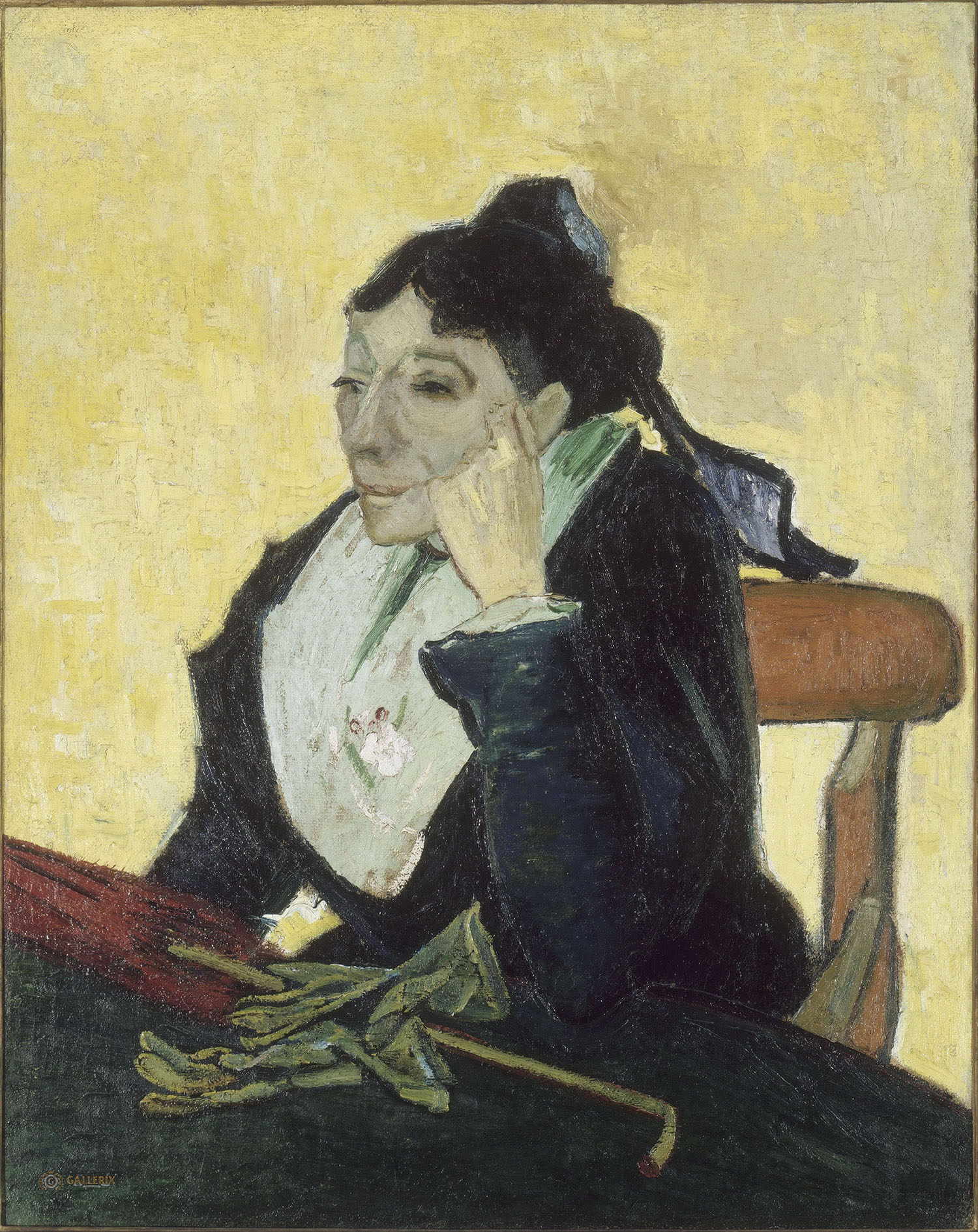 Винсент Ван Гог. "Арлезианка (Мадам Жину с перчатками и зонтом)". 1888. Мусей Орсе, Париж.