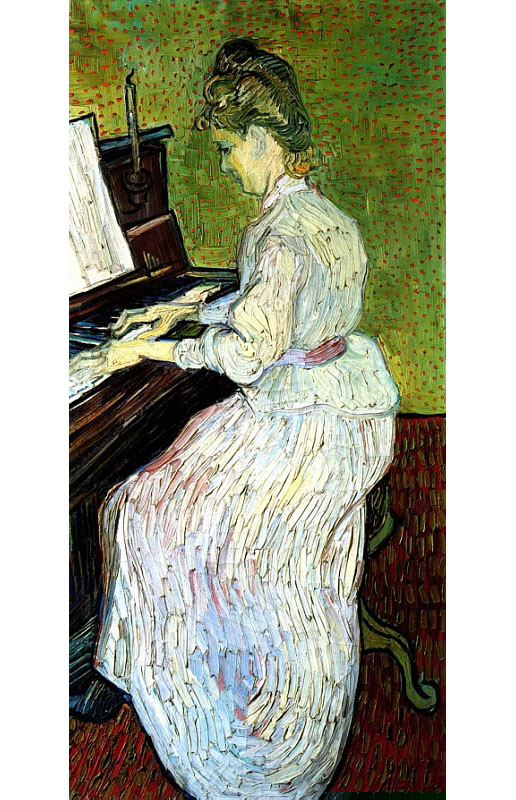Винсент ван Гог. "Мадам Гаше у пианино". 1890.