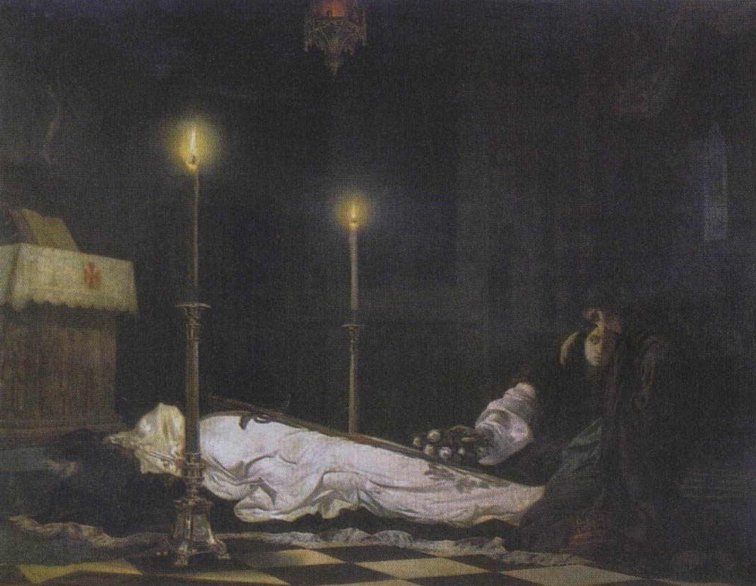 Виктор Мадарас. "Оплакивание Ласло Хуньяди". 1859. Венгерская национальная галерея, Будапешт.