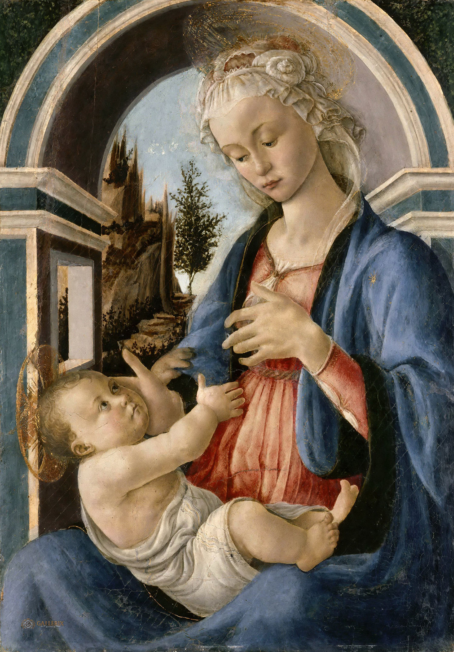 Сандро Боттичелли. "Мадонна с Младенцем". Около 1467. Музей Пти-Пале, Авиньон.