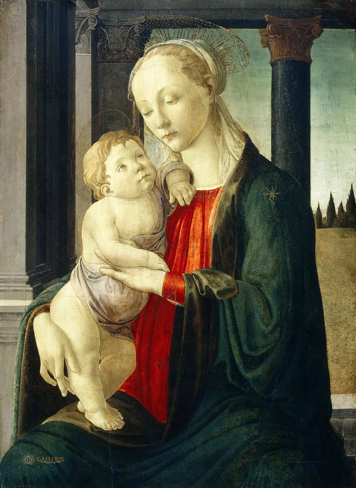 Сандро Боттичелли. "Мадонна с Младенцем". около 1470. Национальная галерея искусств, Вашингтон.