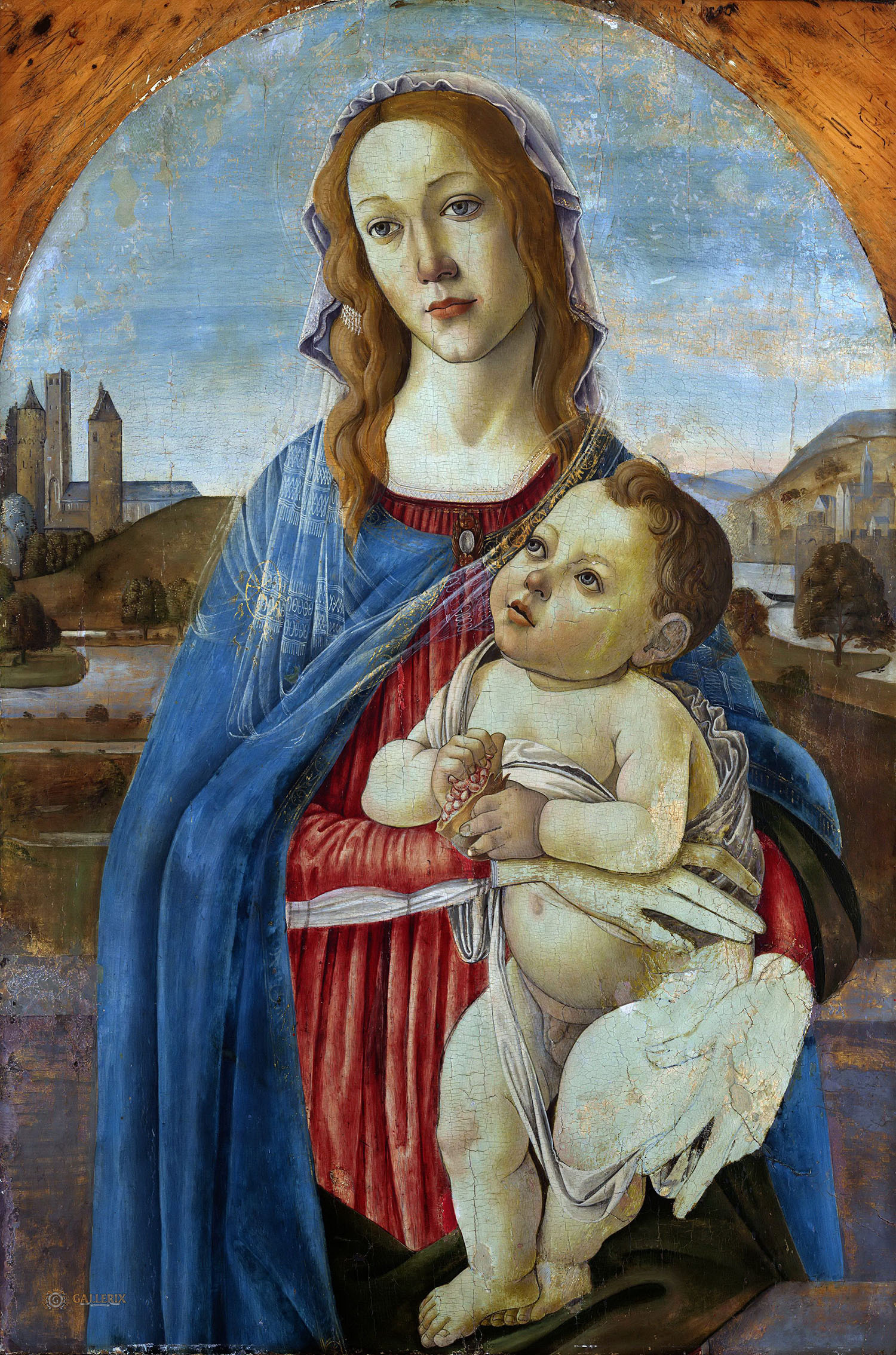 Сандро Боттичелли. "Мадонна с Младенцем". Около 1485. Художественная галерея Йельского университета, Нью-Хейвен.