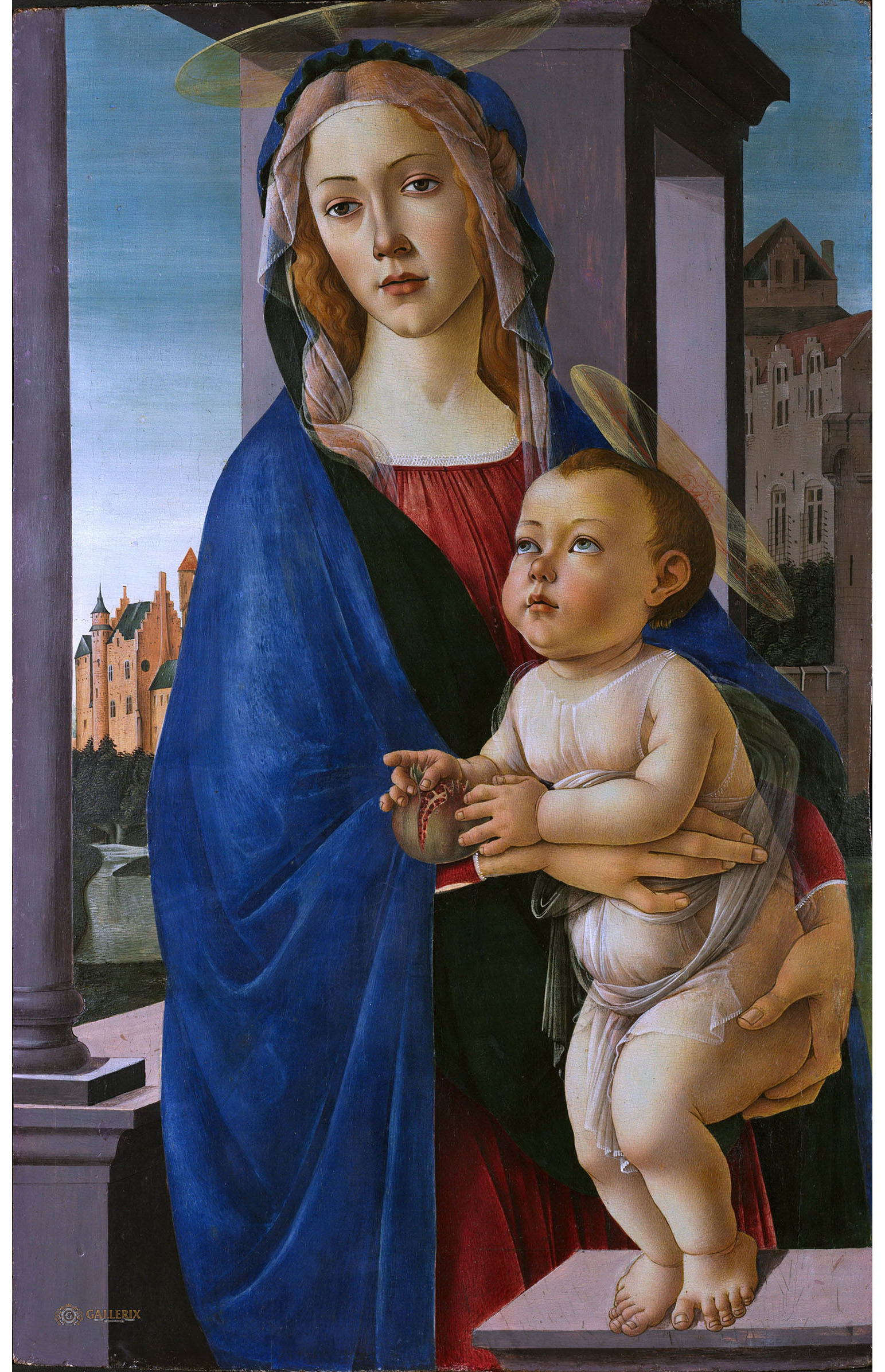 Сандро Боттичелли. "Мадонна с Младенцем". Около 1490. Музей искусств Фогт Гарвардского университета, Кембридж.