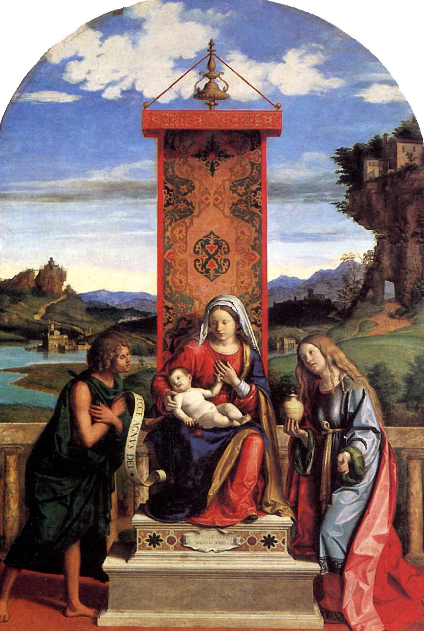 Джованни Баттиста Чима, прозванный Чима да Конельяно. "Мадонна с Младенцем и со святыми Иоанном Крестителем и Марией Магдалиной".