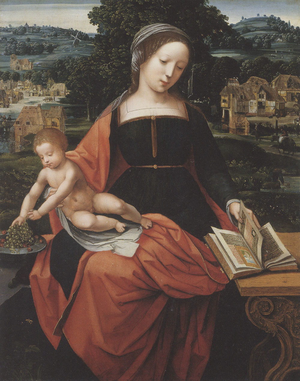 Мастер женских полуфигур. Работал в Антверпене в первой половине XV века. "Мадонна с Младенцем".