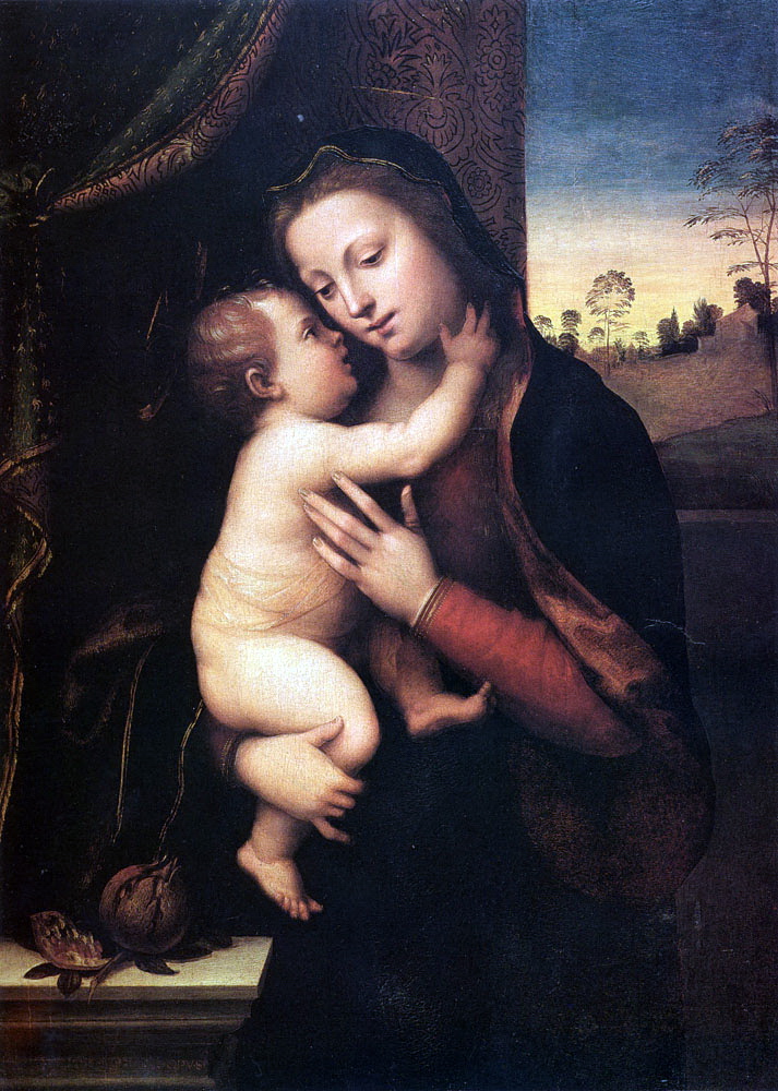 Мариотто Альбертинелли. "Мадонна с Младенцем".