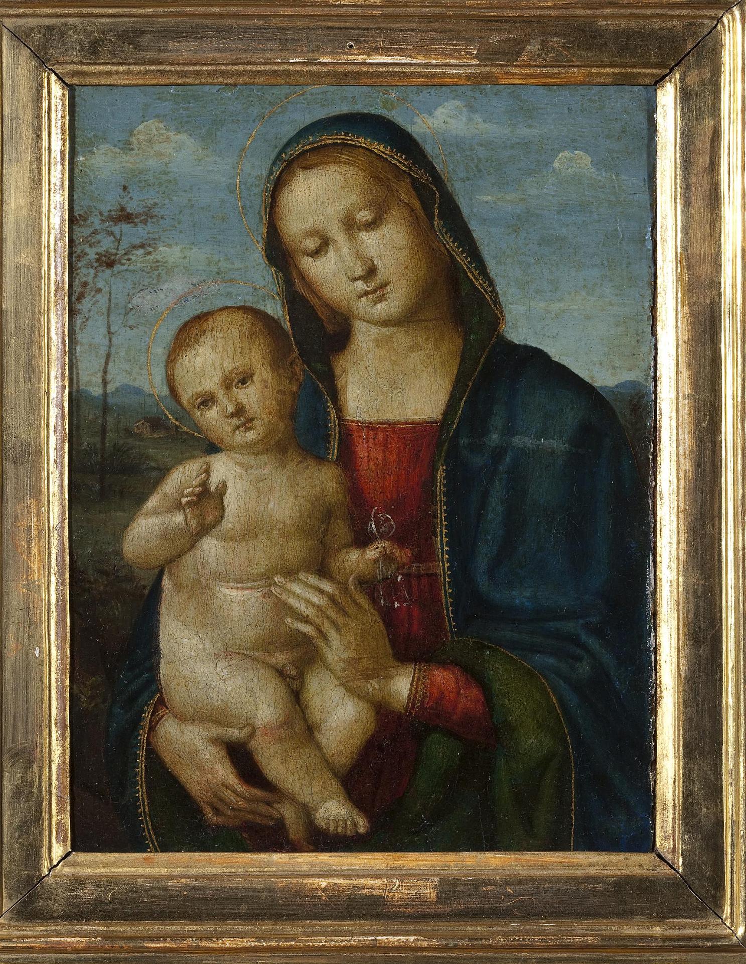 Ло Спанья (Джованни ди Пьетро). "Мадонна с Младенцем". Около 1515.