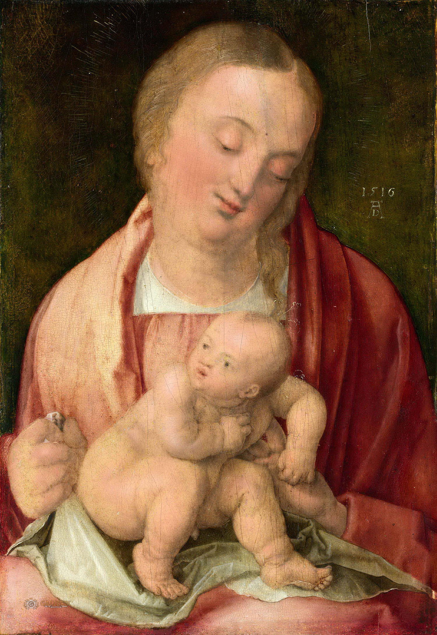 Альбрехт Дюрер. "Мадонна с Младенцем". 1516. Музей Метрополитен, Нью-Йорк.