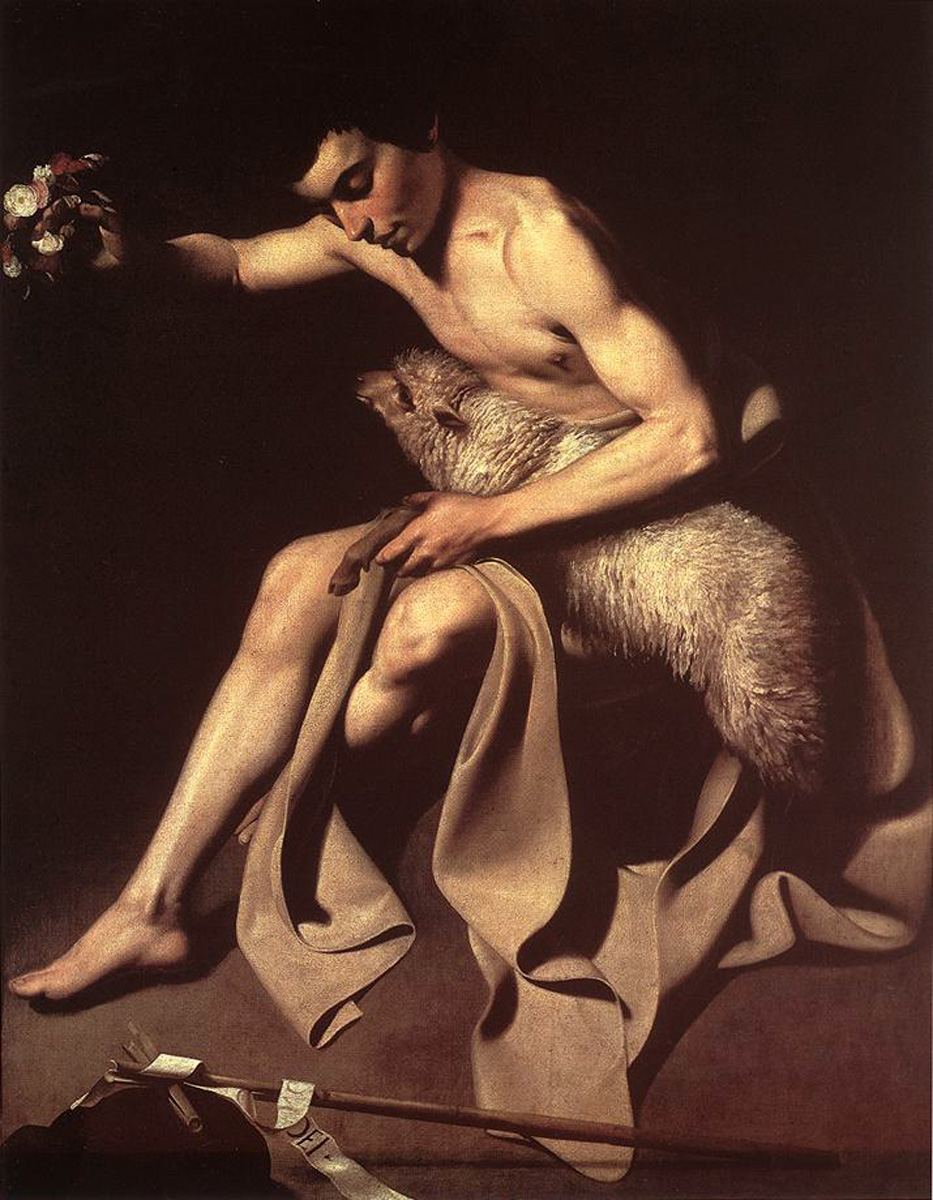 Караваджо. Иоанн Креститель. 1602.