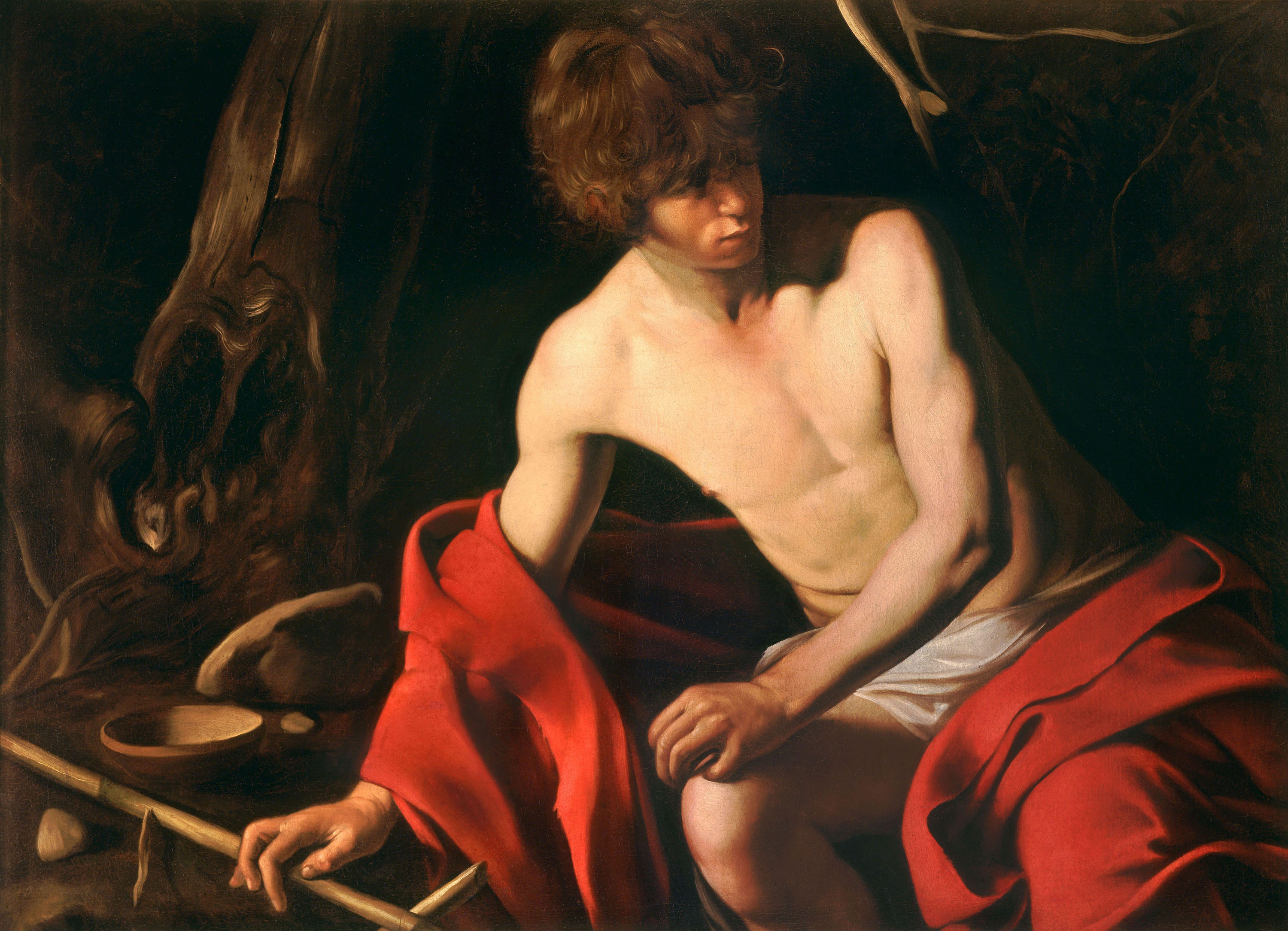 Караваджо. Иоанн Креститель (Иоанн в пустыне). 1604.