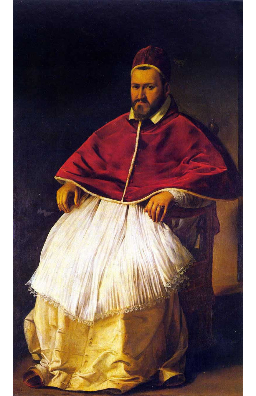 Микеланджело Меризи да Караваджо. "Портрет папы Павла V. 1605. Дворец Боргезе, Рим.