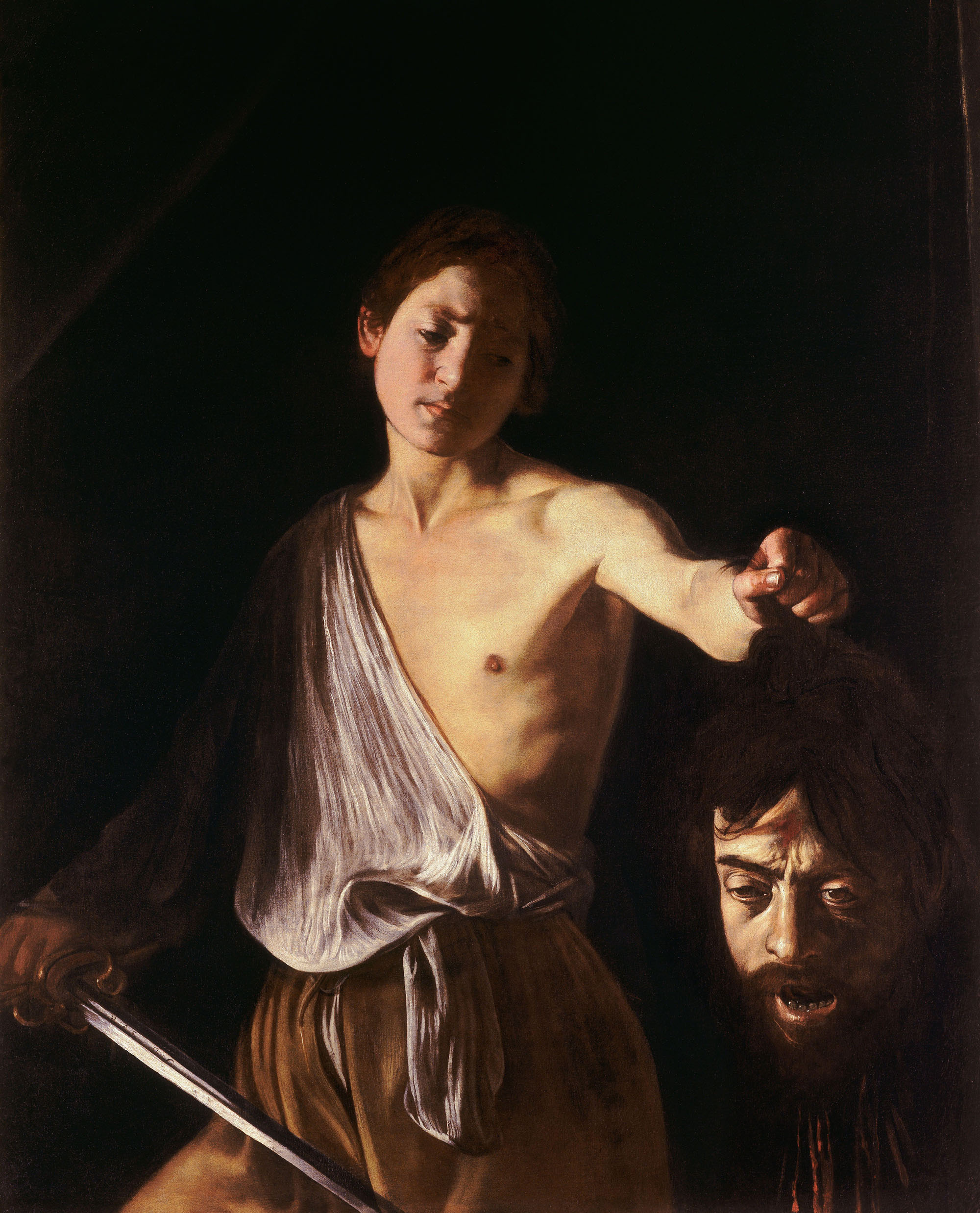 Караваджо. Давид с головой Голиафа. 1606.