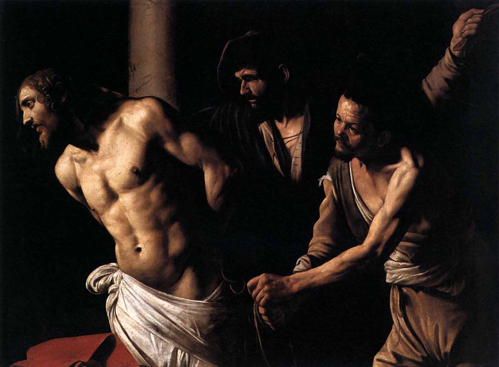 Караваджо. Христос у колонны. 1607.