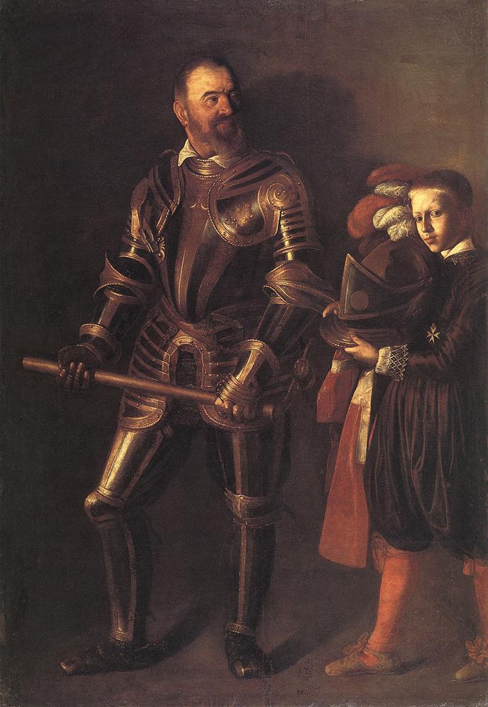 Караваджо. Портрет великого магистра Алофа де Виньякура. 1608.