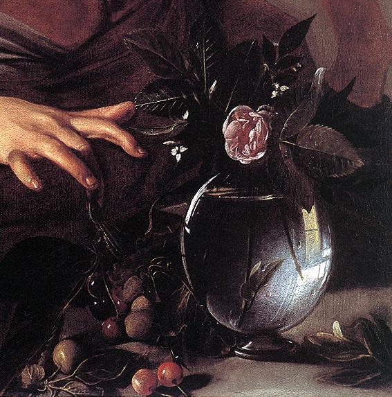 Караваджо. Юноша, укушенный ящерицей. Фрагмент. 1594.