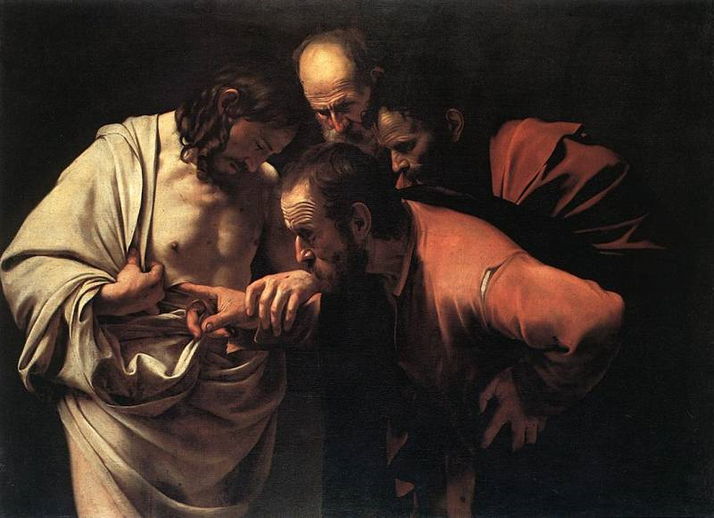 Караваджо. Неверие апостола Фомы. 1600.