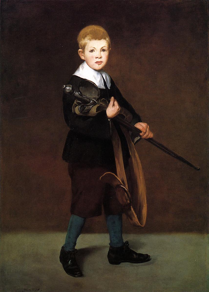 Эдуард Мане. "Мальчик со шпагой". 1861. Мемориальная картинная галерея Университета Рочестера.