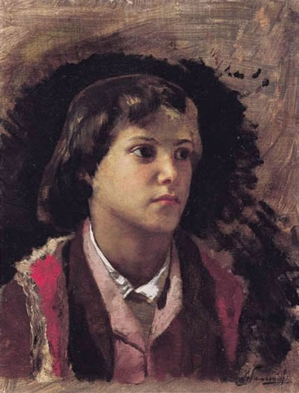 Генрих Семирадский. Мальчик из Сабин Хилс. 1889.