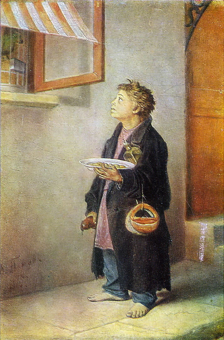 Василий Перов. Мальчик-мастеровой. 1865.