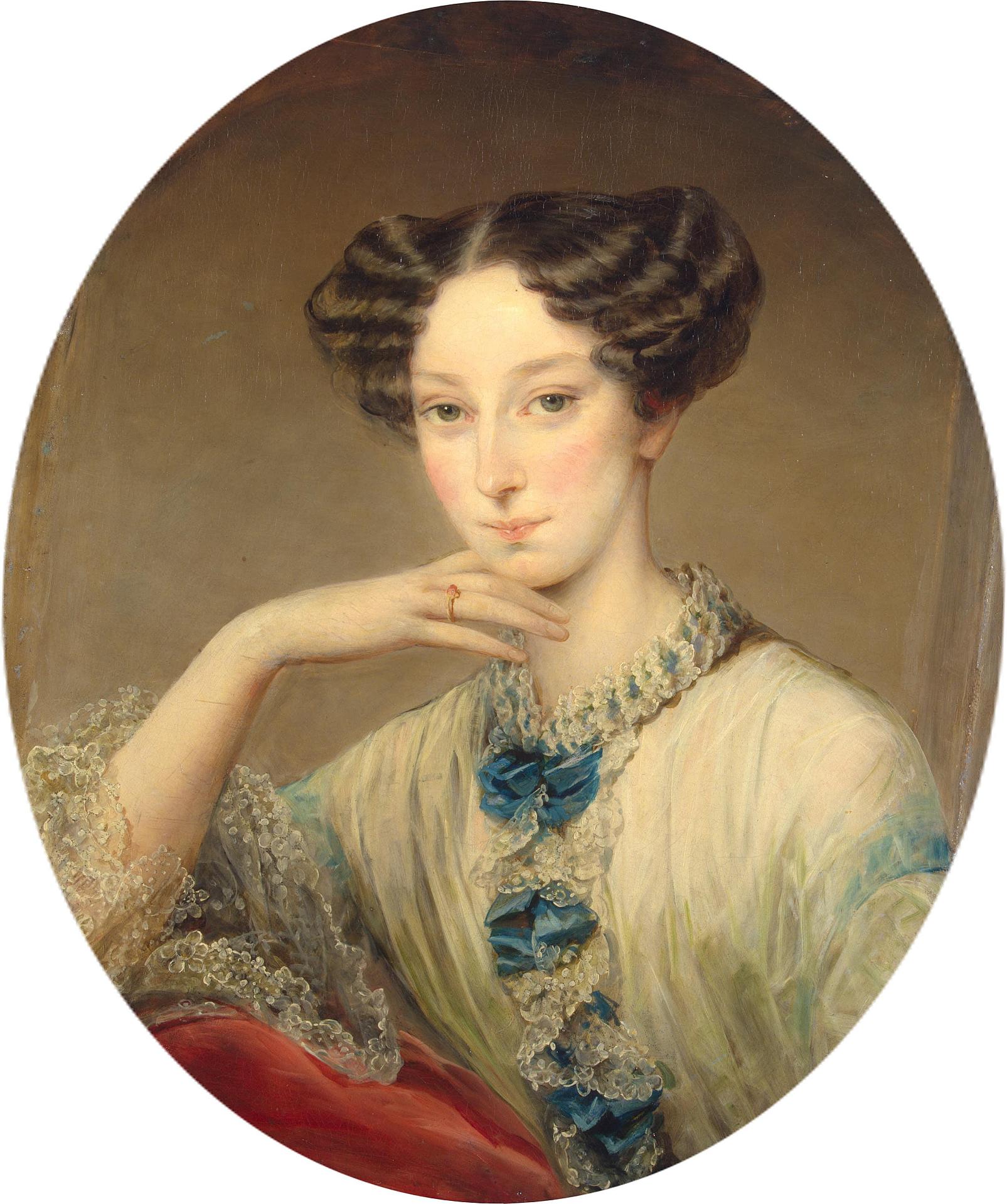 Кристина Робертсон. "Портрет великой княгини Марии Александровны". около 1850. Эрмитаж, Санкт-Петербург.