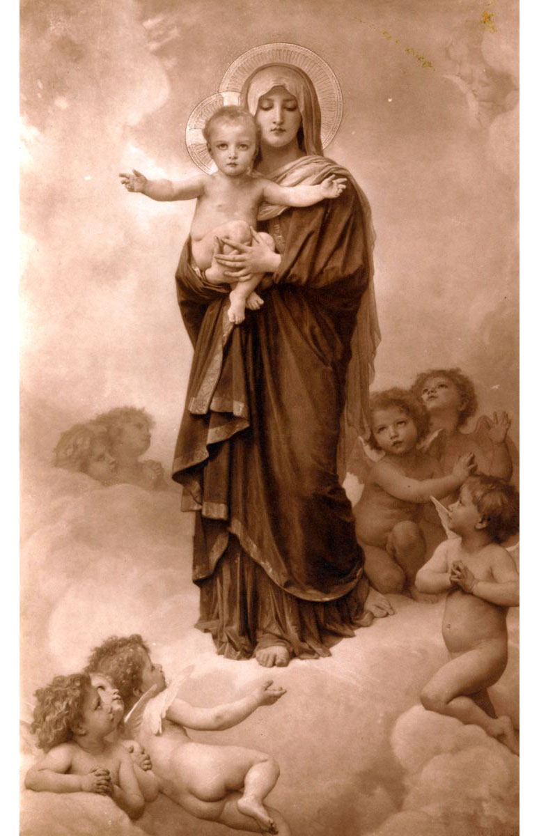 Адольф Вильям Бугро. "Мария с Младенцем и ангелами".