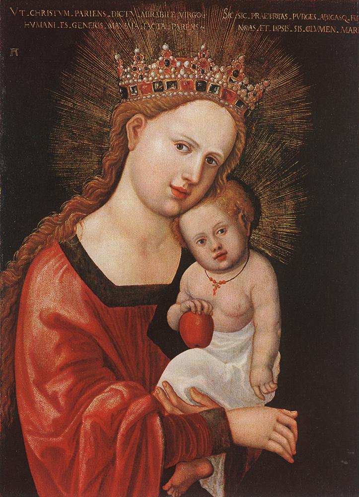 Альбрехт Альтдорфер. "Мария с Младенцем".