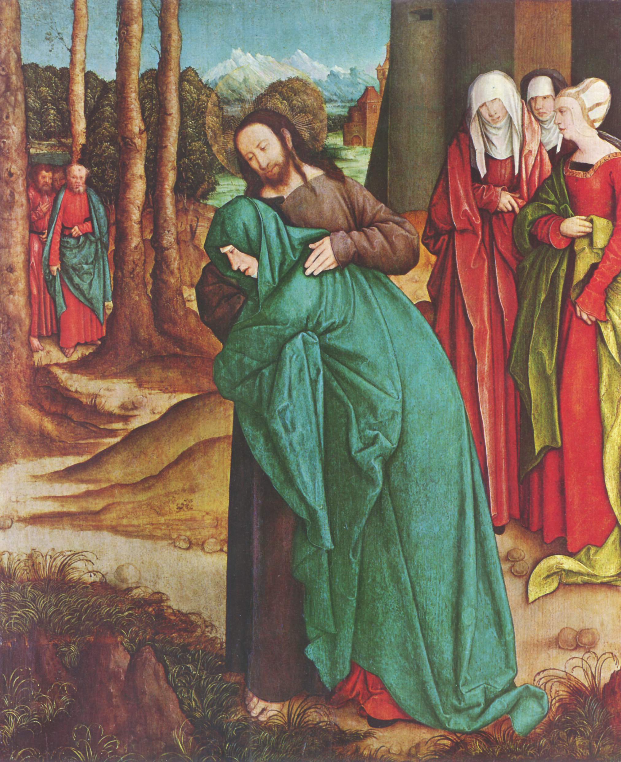 бернхард штригель. Прощание Христа с Марией.