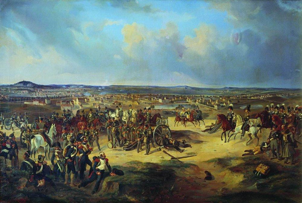 Богдан Павлович Виллевальде. "Сражение при Париже 17 марта 1814 года". 1834.