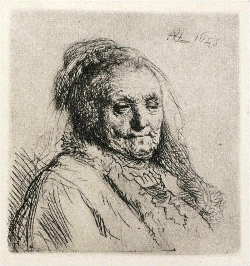 Рембрандт Харменс ван Рейн. "Портрет матери".