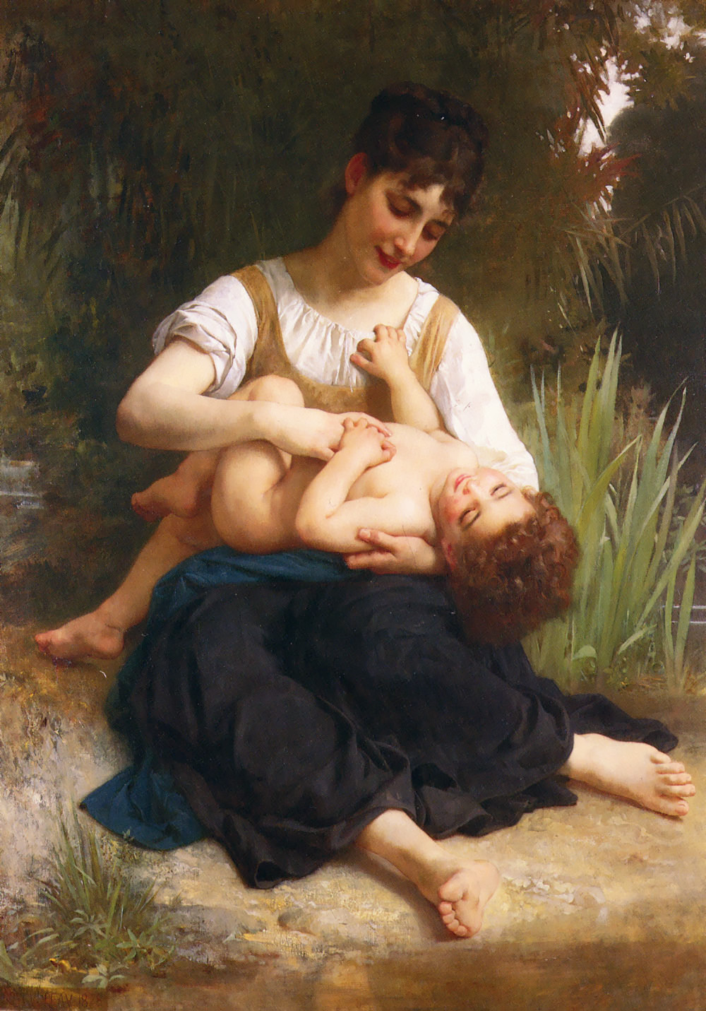 Адольф Вильям Бугро. "Счастье материнства". 1878. Частная коллекция.