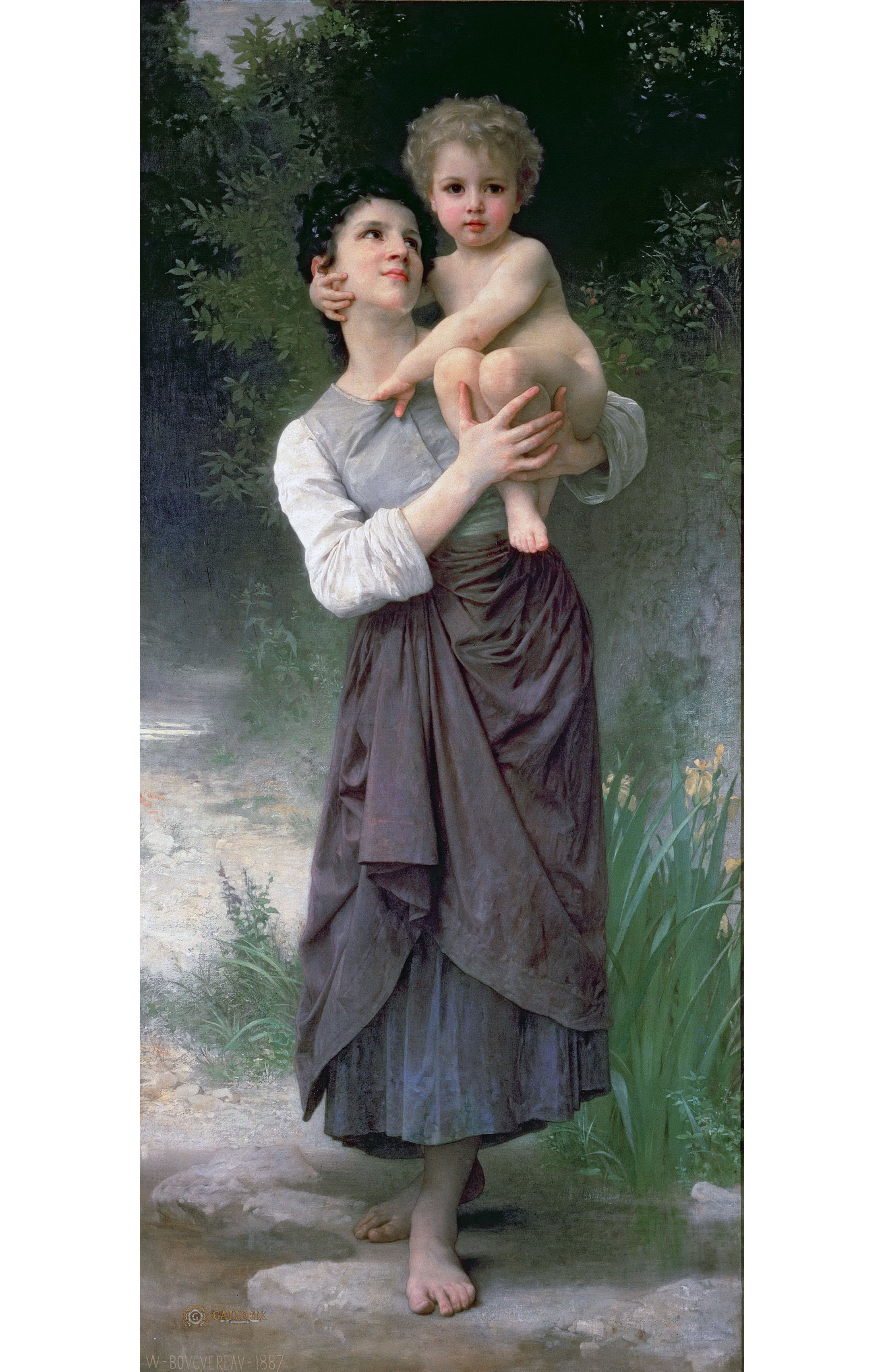 Адольф Вильям Бугро. "Мать с ребёнком". 1887. Частная коллекция.