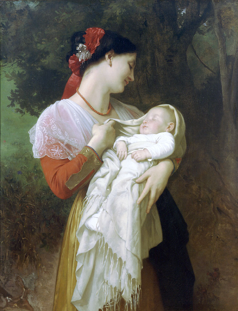 Адольф Вильям Бугро. "Материнское счастье". 1869. Частная коллекция.