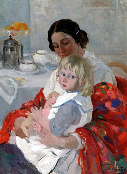 Иван Силыч Горюшкин-Сорокопудов. "Мать с ребёнком". 1915.