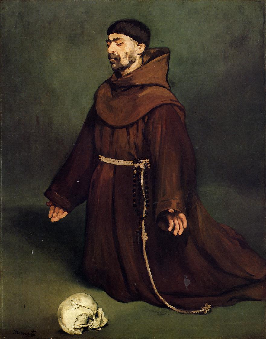 Эдуард Мане. Монах в молитве. 1865.