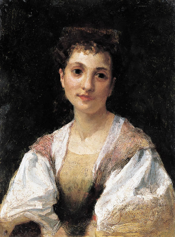 Генрих Семирадский. "Портрет молодой итальянки". 1875.