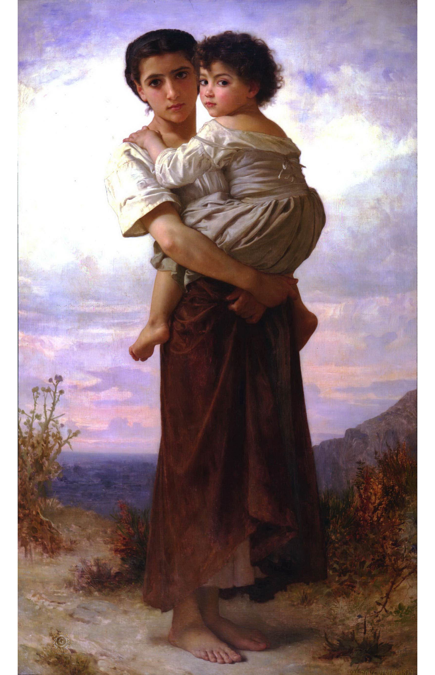 Адольф Вильям Бугро. "Молодая цыганка". 1879. Частная коллекция.