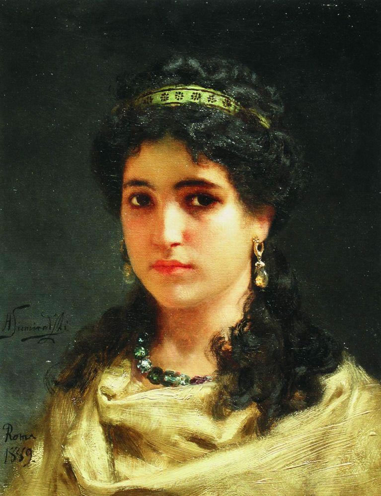 Генрих Семирадский. "Портрет молодой римлянки". 1889.
