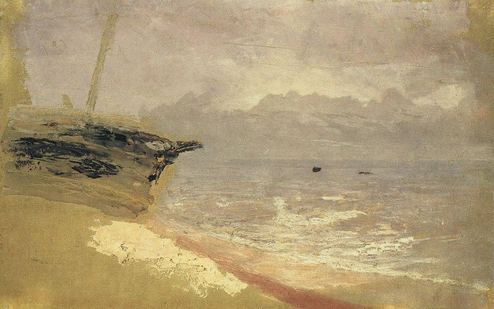 Архип Куинджи. Море. Серый день. Мариуполь. 1870-е.