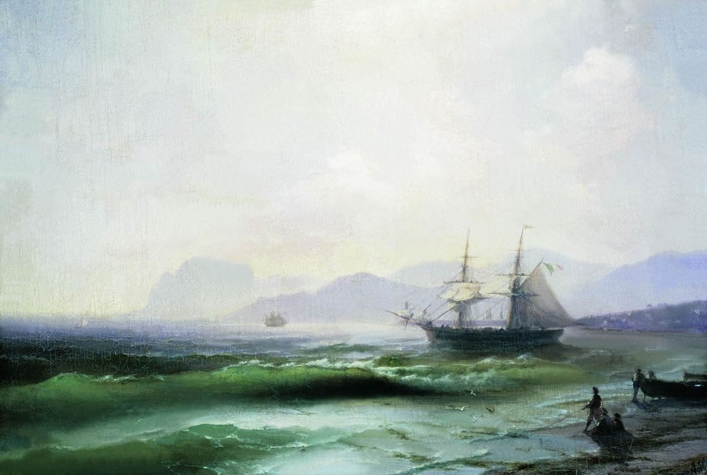 Иван Айвазовский. Беспокойное море. 1877.