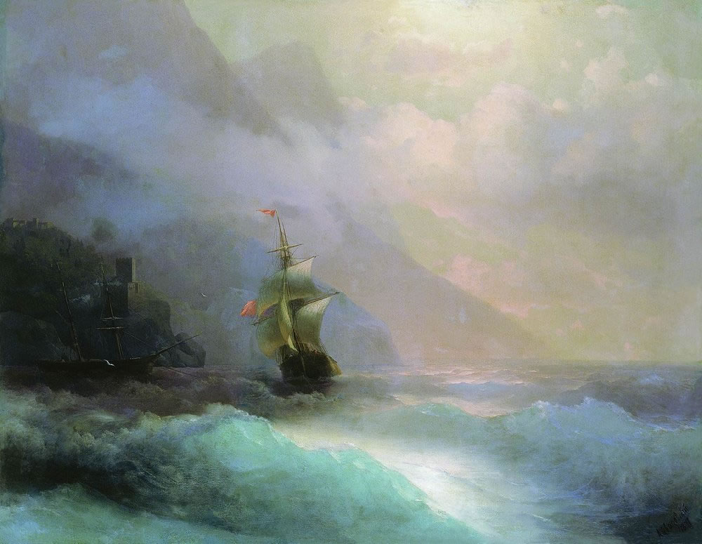 Иван Айвазовский. Морской пейзаж. 1870.