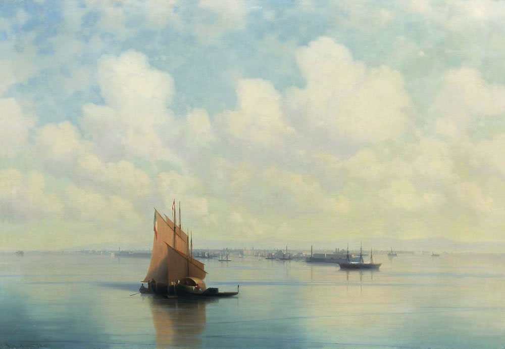 Иван Айвазовский. Морской пейзаж. 1871.