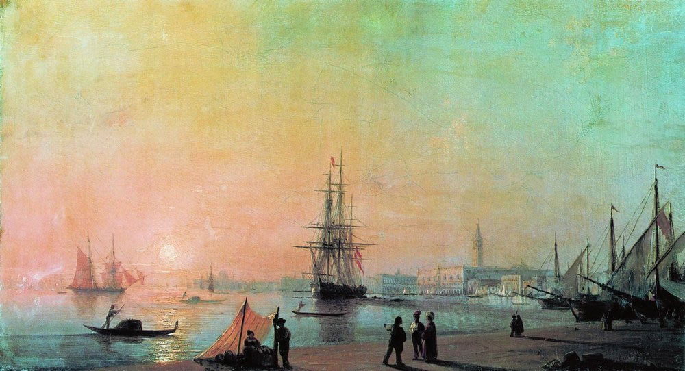 Иван Айвазовский. Морской вид. 1855.