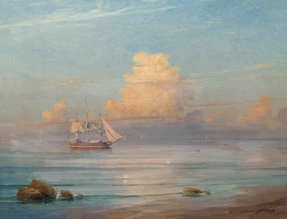 Иван Айвазовский. Морской вид. 1899.