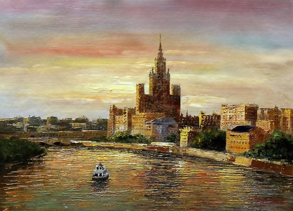 Кристина Виверс. "Москва-река. Эффект заката". 2016.
