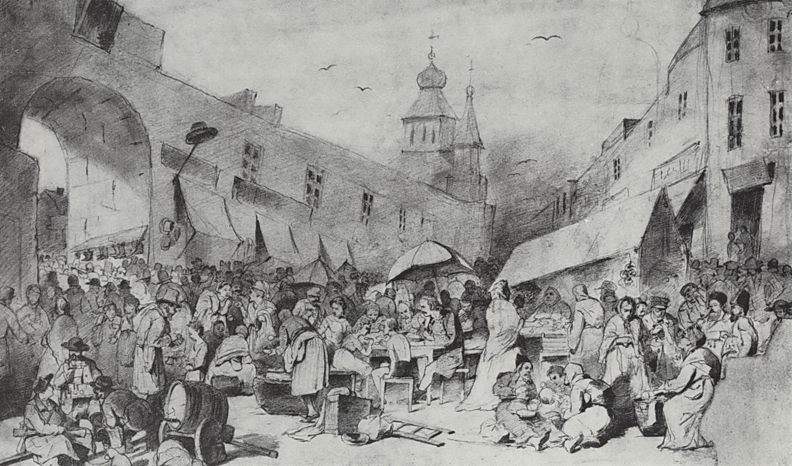 Василий Григорьевич Перов. "Толкучий рынок в Москве". 1868.
