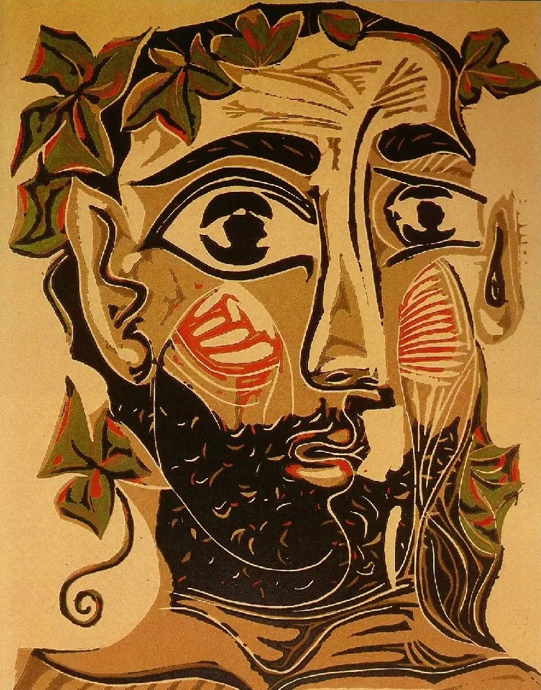 Пабло Пикассо. "Бородатый мужчина". 1961. Музей Пикассо, Барселона.