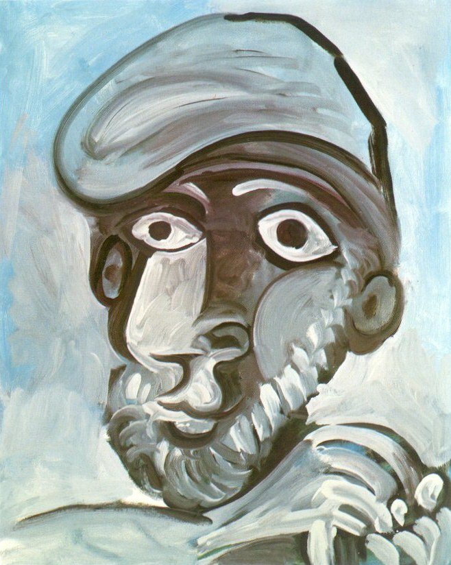 Пабло Пикассо. "Портрет мужчины в берете". 1971. Частная коллекция.