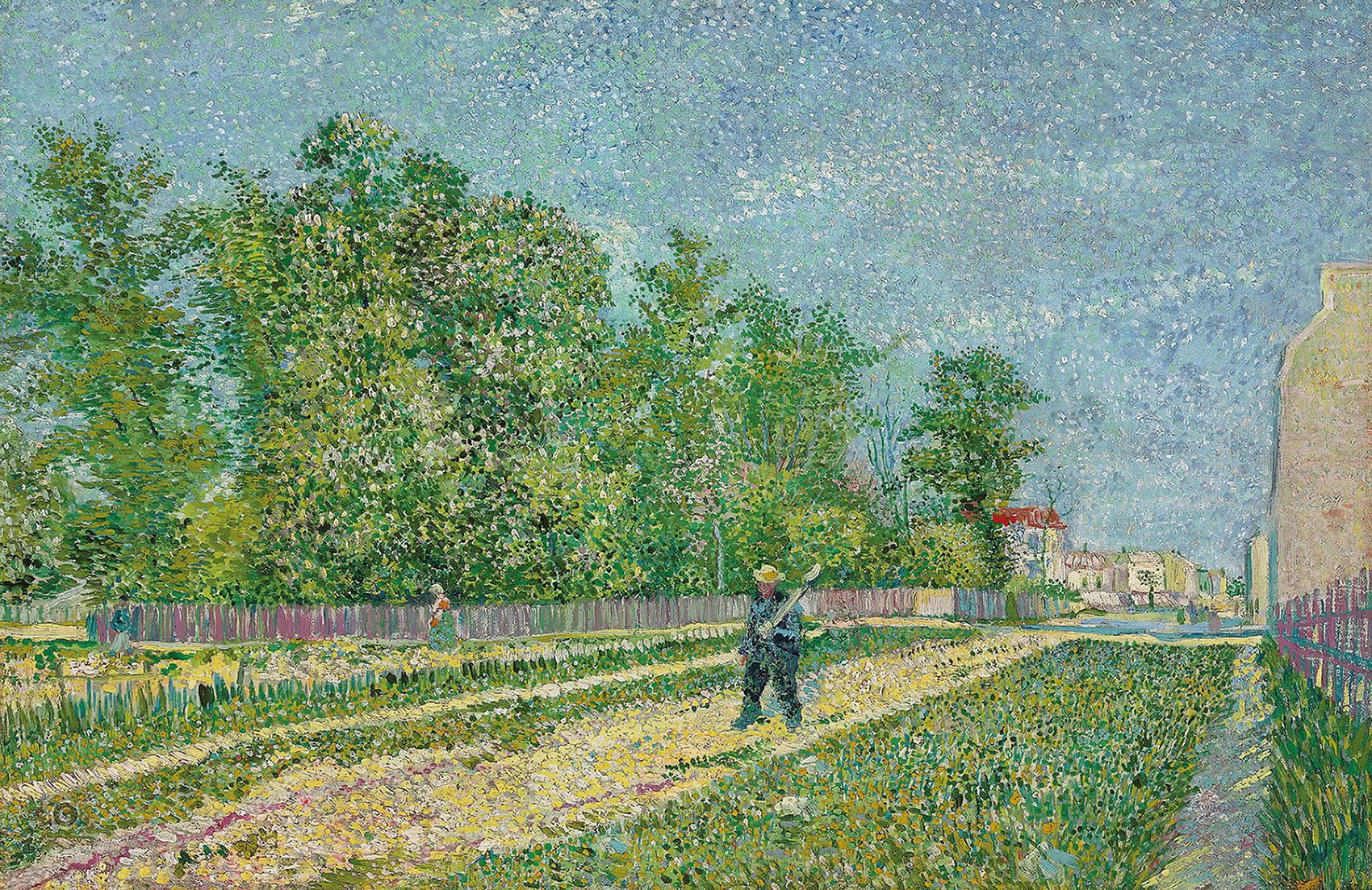 Винсент Ван Гог. "Мужчина с лопатой в пригороде Парижа". 1887. Частная коллекция.