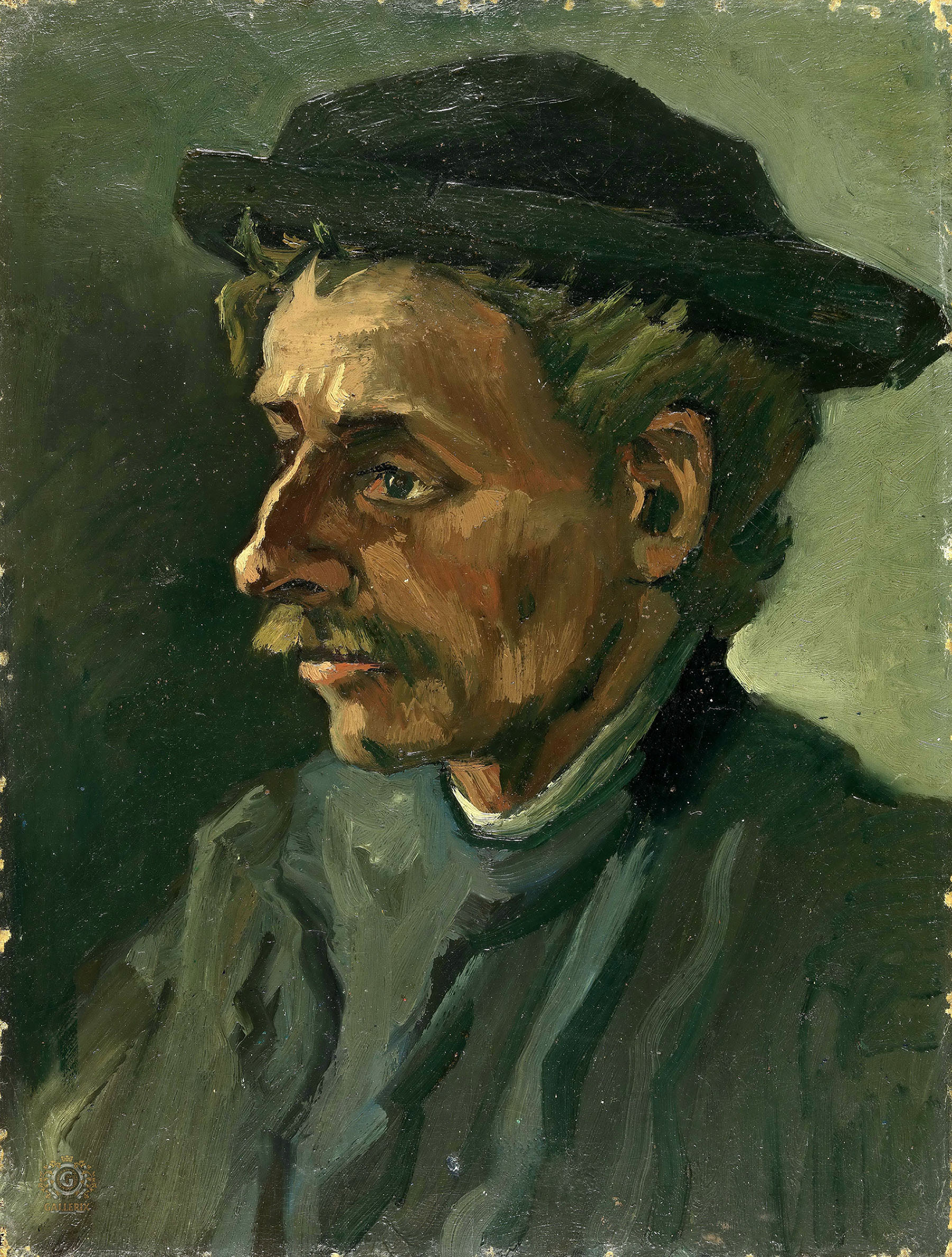 Винсент Ван Гог. "Голова мужчины". 1885. Музей Ван Гога, Амстердам.